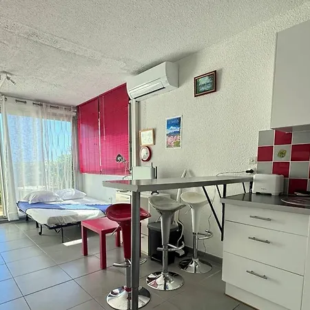 Cosy En Bord De Avec Acces Plage, Terrasse Et Parking Prive - Fr-1-529-82 Apartment Le Barcarès